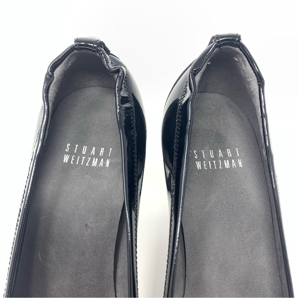 Stuart Weitzman Black Patent Leather Platform Pumps size 5 - Picture 5 of 14